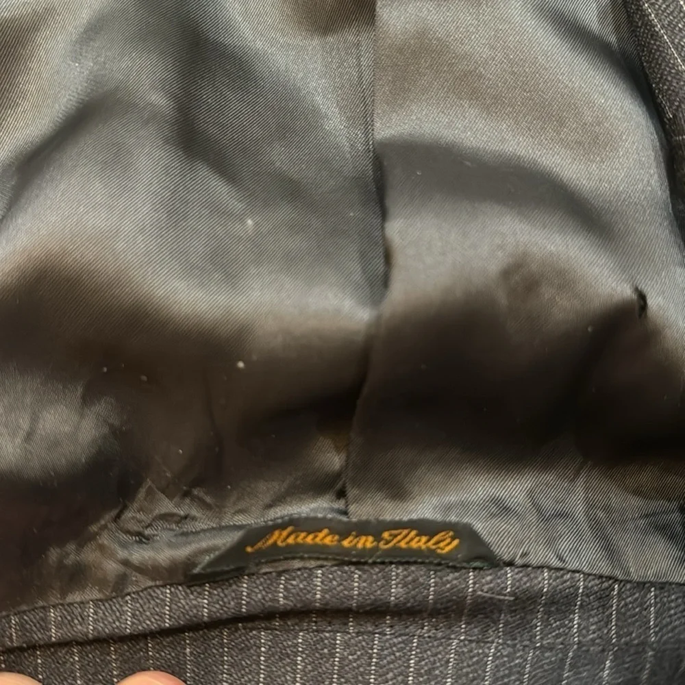Principe Guabello quality black pin-striped blazer‎
